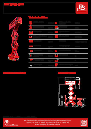 Колесни ножични автовишки PB PB S100-8EZ