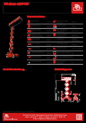 Колесни ножични автовишки PB PB S151-19EP HT