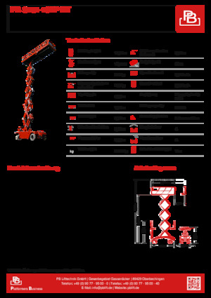 Колесни ножични автовишки PB PB S151-19EP HT