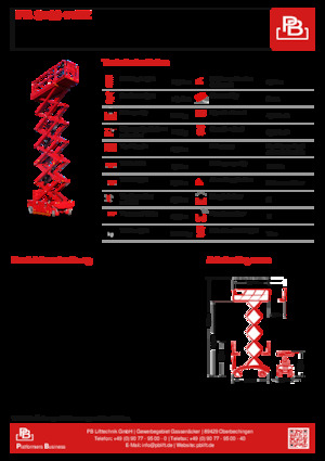 Колесни ножични автовишки PB PB S160-14EZ