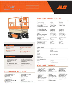 Колесни ножични автовишки JLG R2646