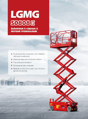 Колесни ножични автовишки LGMG  S0808II