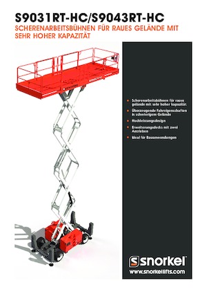 Колесни ножични автовишки Snorkel S9031RT-HC