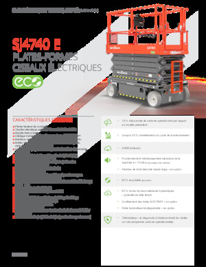 Колесни ножични автовишки Skyjack SJ4740E