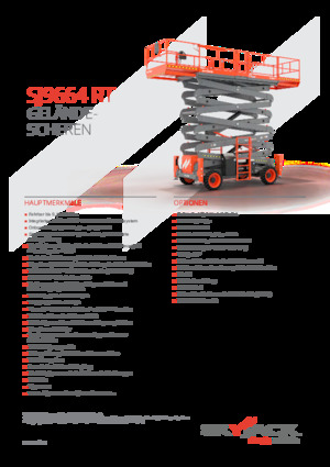 Колесни ножични автовишки Skyjack SJ9664RT