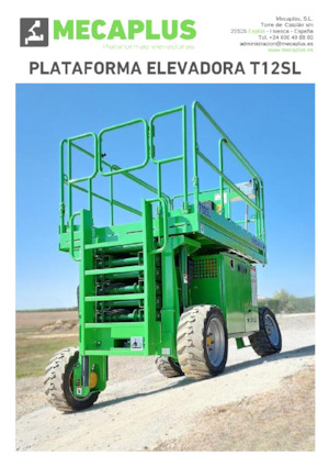 Колесни ножични автовишки Mecaplús T12SL