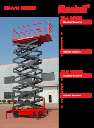 Колесни ножични автовишки Mantall XE-A140S