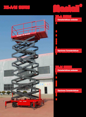 Колесни ножични автовишки Mantall XE-A140S