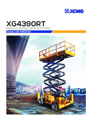 Колесни ножични автовишки XCMG XG4390RT 