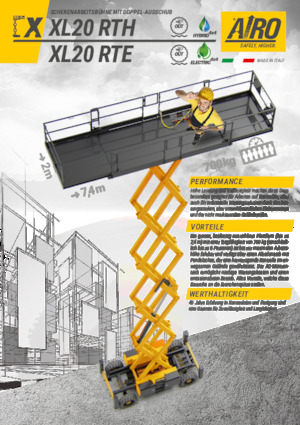 Колесни ножични автовишки AIRO XL20 RTE