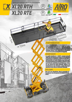 Колесни ножични автовишки AIRO XL20 RTE