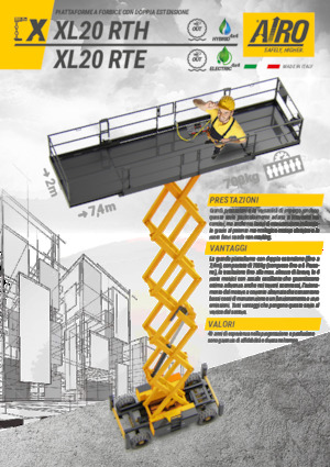 Колесни ножични автовишки AIRO XL20 RTE