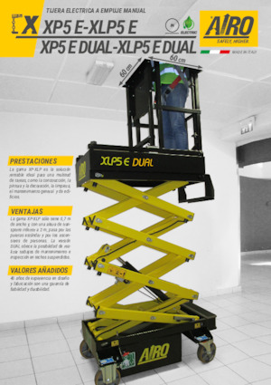 Колесни ножични автовишки AIRO XLP5 E DUAL