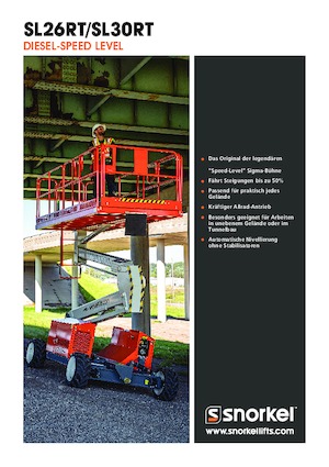 Колесни ножични автовишки Snorkel SL26RT