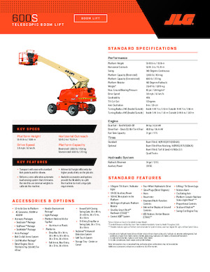 Колесни телескопични подемници JLG 600S