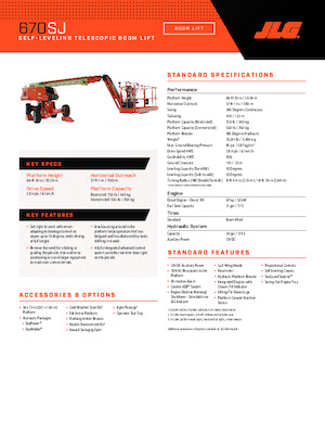 Колесни телескопични подемници JLG 670SJ