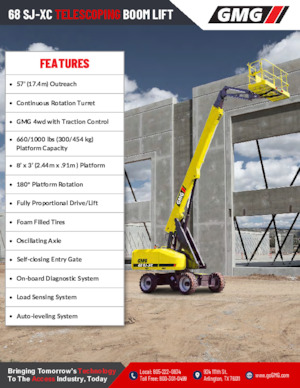 Колесни телескопични подемници GMG 68 SJ-XC 