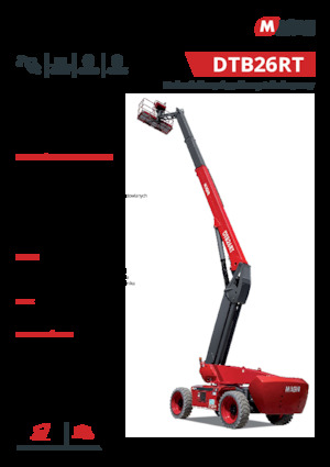 Колесни телескопични подемници MAGNI DTB26RT