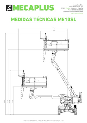 Колесни телескопични подемници Mecaplús ME10SL