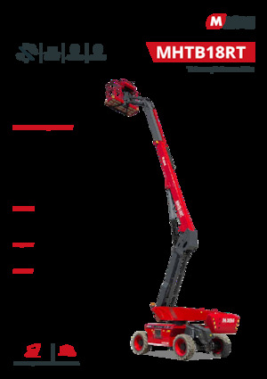 Колесни телескопични подемници MAGNI MHTB18RT