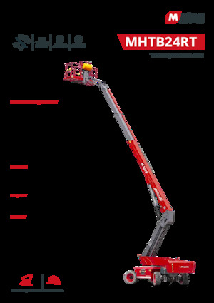 Колесни телескопични подемници MAGNI MHTB24RT