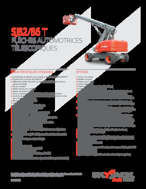 Колесни телескопични подемници Skyjack SJ 86 T