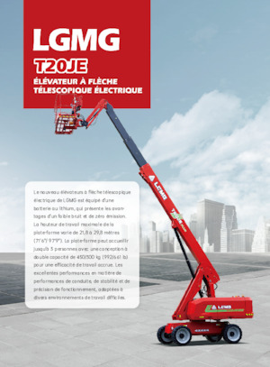 Колесни телескопични подемници LGMG  T20JE