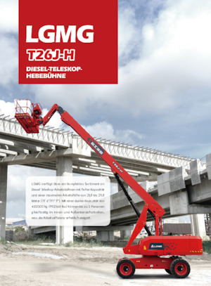 Колесни телескопични подемници LGMG  T26J-H
