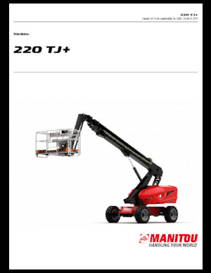 Колесни телескопични подемници Manitou 220 TJ+