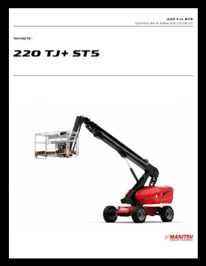 Колесни телескопични подемници Manitou 220 TJ+ ST5