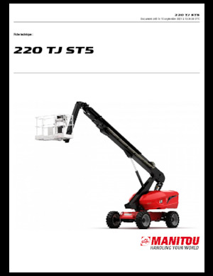 Колесни телескопични подемници Manitou 220 TJ ST5
