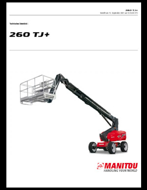 Колесни телескопични подемници Manitou 260 TJ+ ST3A