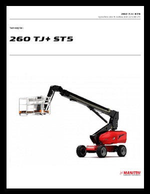 Колесни телескопични подемници Manitou 260 TJ+ ST3A