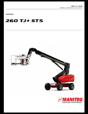 Колесни телескопични подемници Manitou 260 TJ+ ST5