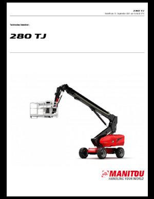 Колесни телескопични подемници Manitou 280 TJ