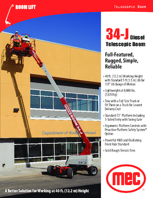 Колесни телескопични подемници MEC 34-J