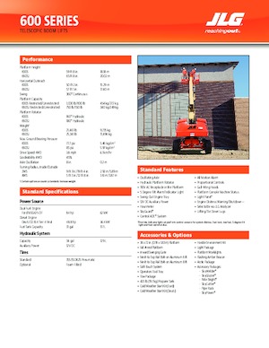 Колесни телескопични подемници JLG 600SJ