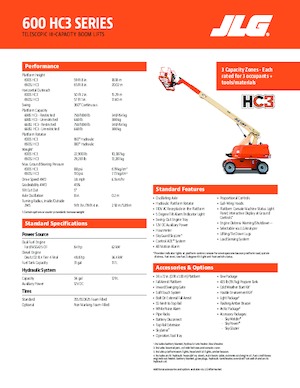Колесни телескопични подемници JLG 600S HC3
