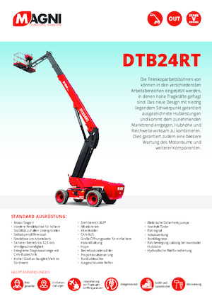 Колесни телескопични подемници MAGNI DTB24RT
