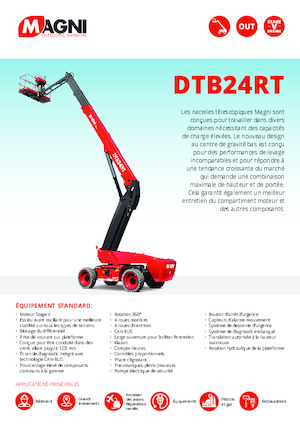 Колесни телескопични подемници MAGNI DTB24RT