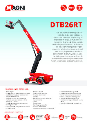 Колесни телескопични подемници MAGNI DTB26RT