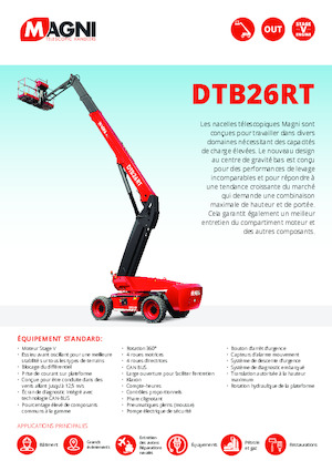 Колесни телескопични подемници MAGNI DTB26RT