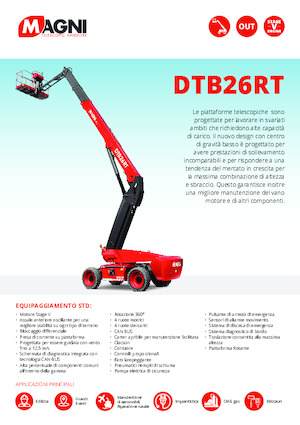 Колесни телескопични подемници MAGNI DTB26RT