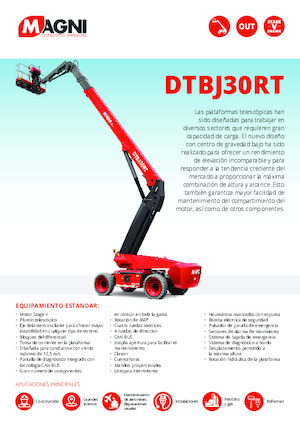 Колесни телескопични подемници MAGNI DTBJ30RT
