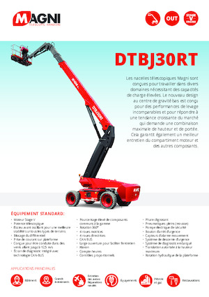 Колесни телескопични подемници MAGNI DTBJ30RT