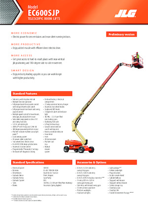 Колесни телескопични подемници JLG EC600SJ