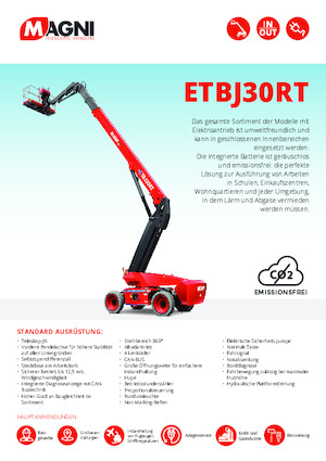 Колесни телескопични подемници MAGNI ETBJ30RT