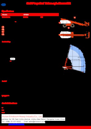 Колесни телескопични подемници Sinoboom GTBZ20