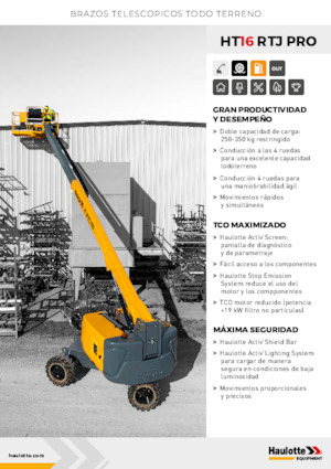 Колесни телескопични подемници Haulotte HT16 RTJ PRO