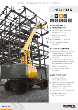 Колесни телескопични подемници Haulotte HT28 RTJ O